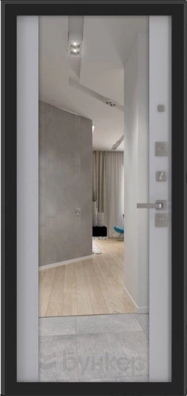 с зеркалом ФЛЗ-1 Лайт грей софт